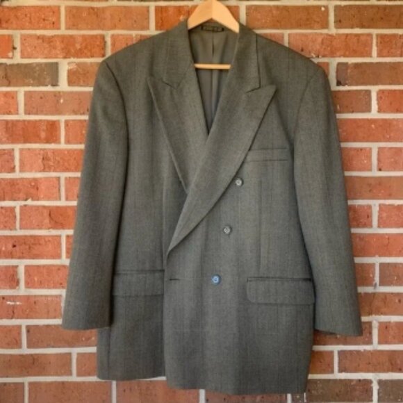 Christian Dior Monsieur Double Breasted Wool Sport Coat Size 44R - Picture 1 of 16